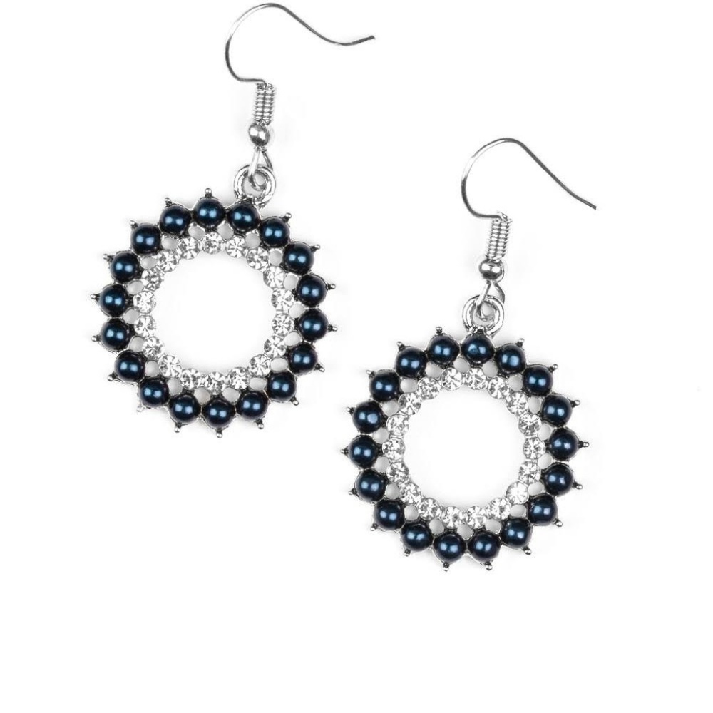 Paparazzi Blue Earrings- Wreathed in Radiance